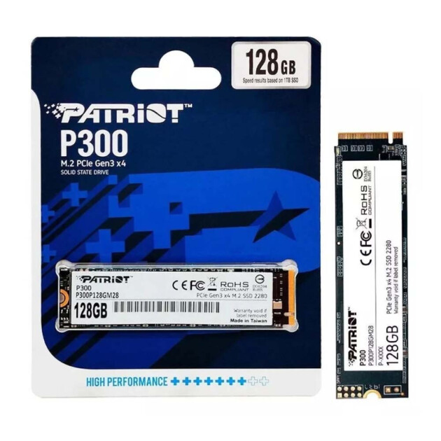 Disco Interno SSD NVMe Patriot 128gb Gen3 2280 P300 P300P128GM28